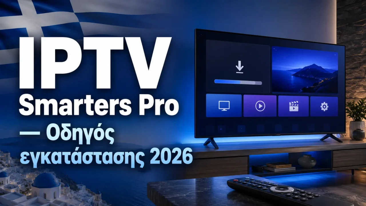IPTV Smarters Pro — Οδηγός εγκατάστασης 2026 — Greek IPTV Hub