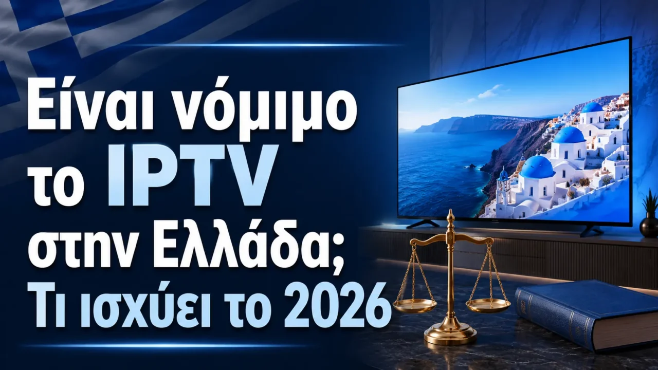 Είναι νόμιμο το IPTV στην Ελλάδα; Τι ισχύει το 2026 — Greek IPTV Hub