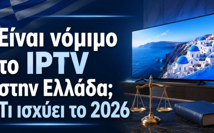 Είναι νόμιμο το IPTV στην Ελλάδα; Τι ισχύει το 2026 — Greek IPTV Hub