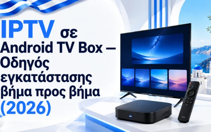 IPTV σε Android TV Box — Οδηγός εγκατάστασης βήμα προς βήμα (2026) — Greek IPTV Hub
