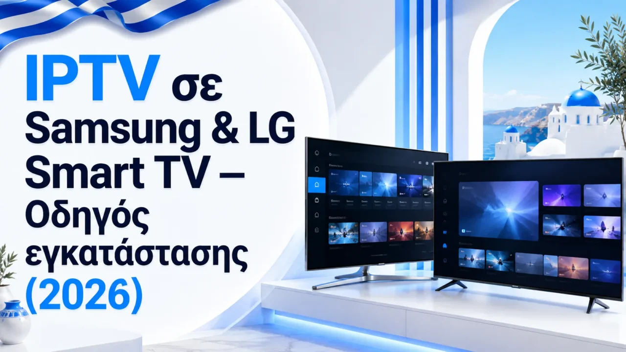IPTV σε Samsung & LG Smart TV — Οδηγός εγκατάστασης (2026) — Greek IPTV Hub