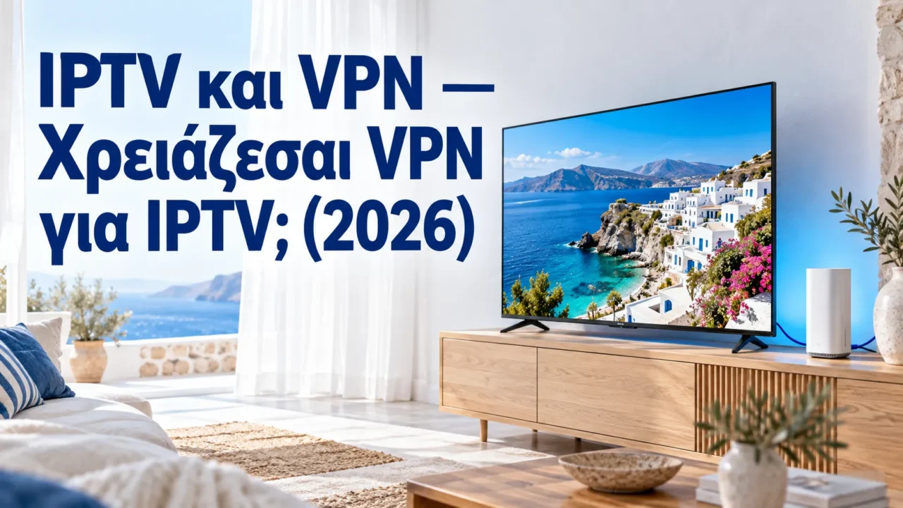 IPTV και VPN — Χρειάζεσαι VPN για IPTV; (2026) — Greek IPTV Hub