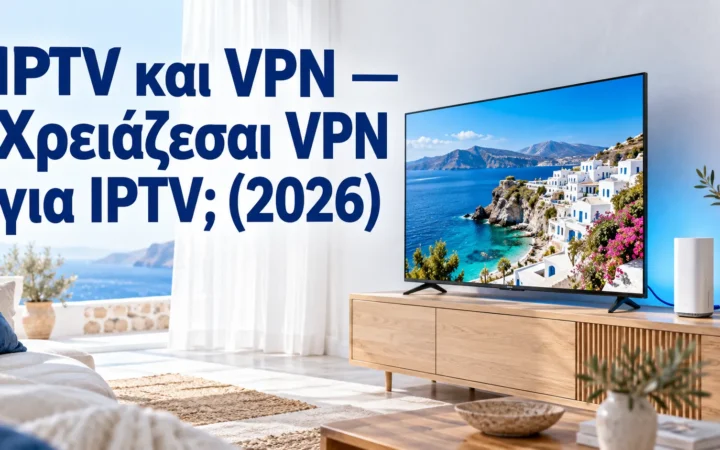 IPTV και VPN — Χρειάζεσαι VPN για IPTV; (2026) — Greek IPTV Hub