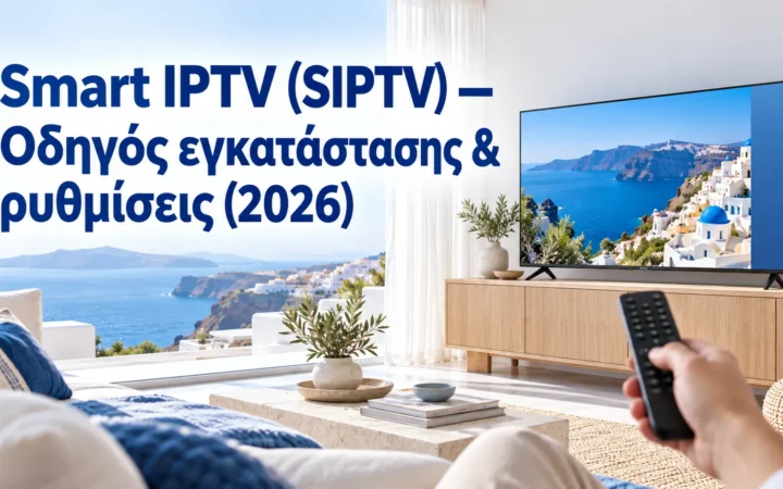 Smart IPTV (SIPTV) — Οδηγός εγκατάστασης & ρυθμίσεις (2026) — Greek IPTV Hub