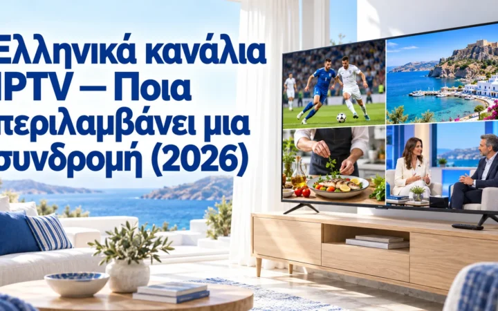 Ελληνικά κανάλια IPTV — Ποια περιλαμβάνει μια συνδρομή (2026) — Greek IPTV Hub