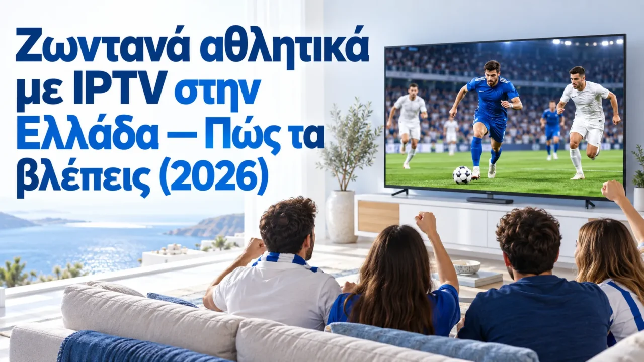 Ζωντανά αθλητικά με IPTV στην Ελλάδα — Πώς τα βλέπεις (2026) — Greek IPTV Hub